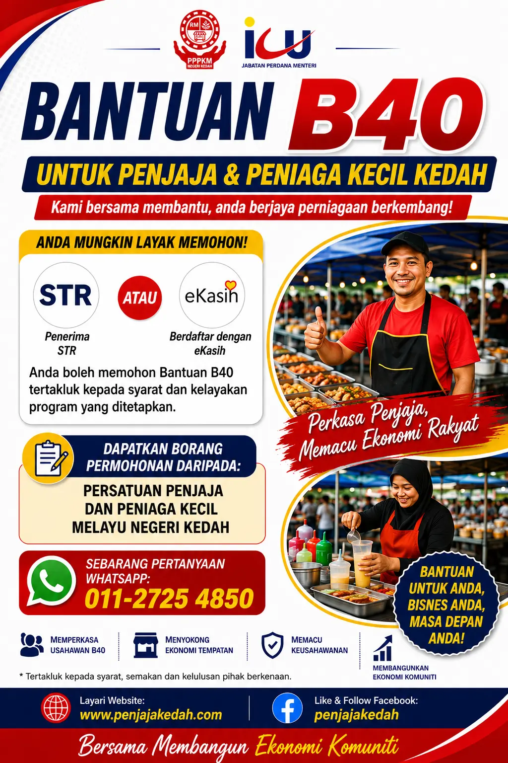 Bantuan B40 untuk Penjaja dan Peniaga Kecil
